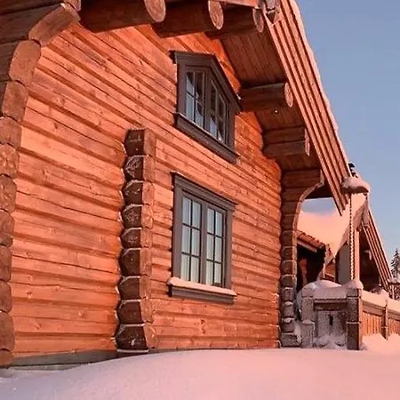 Cozy Log With A View Over Hedmarken 度假居