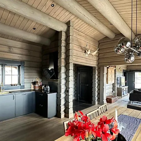 بيت للعطل Cozy Log With A View Over Hedmarken