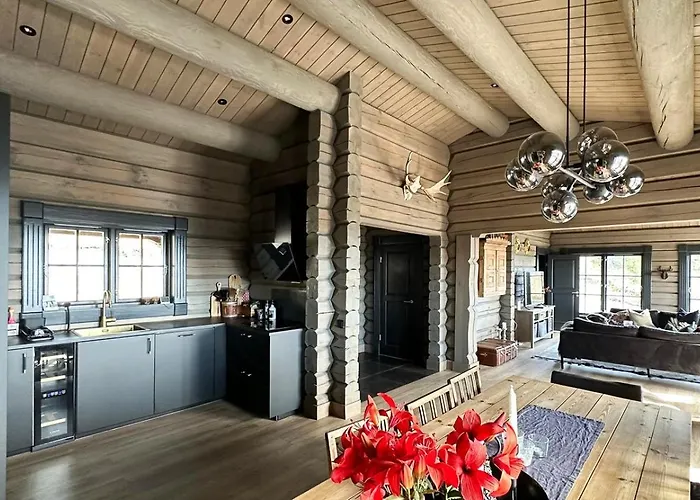 بيت للعطل Cozy Log With A View Over Hedmarken
