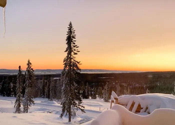 Cozy Log With A View Over Hedmarken Loten